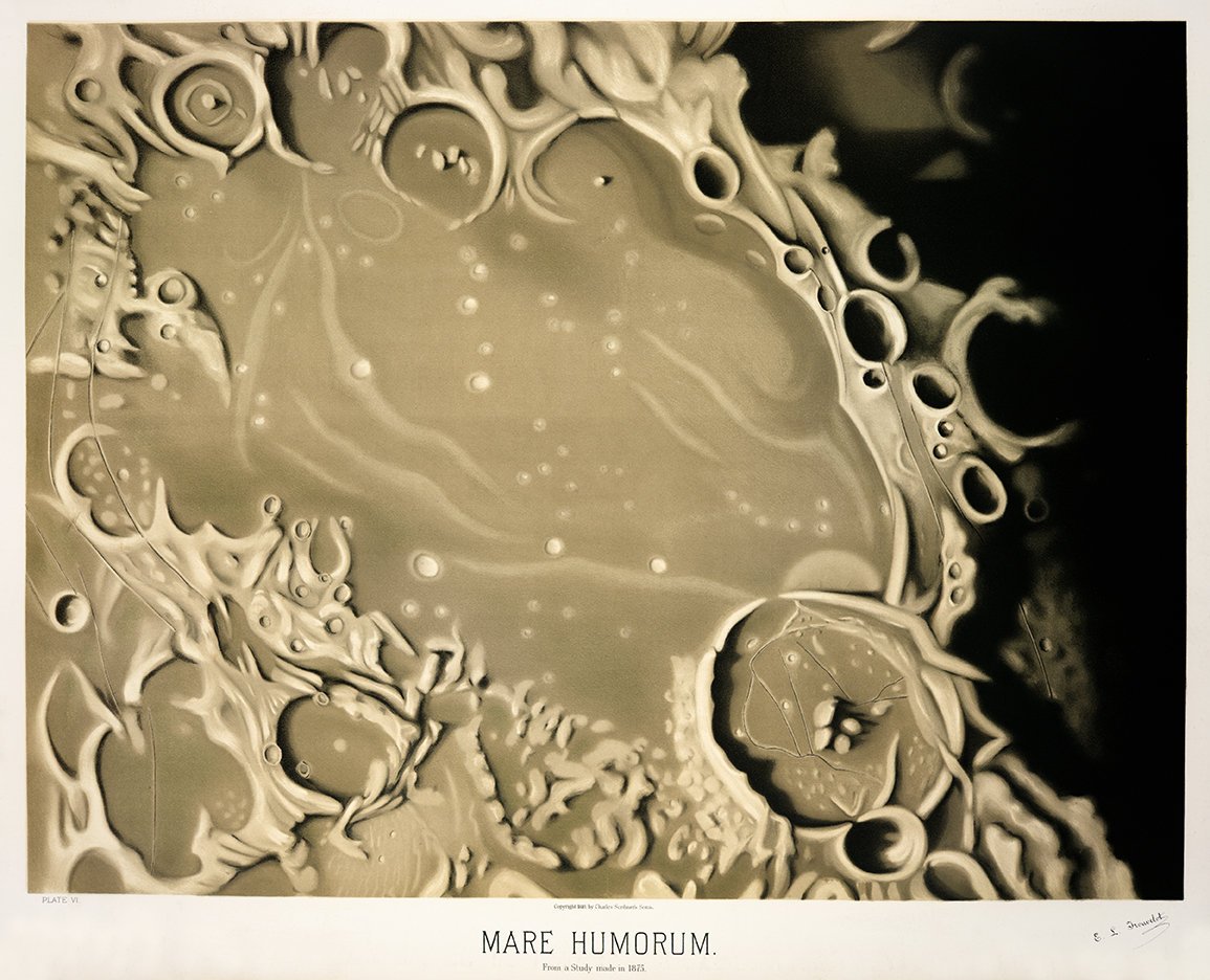Mare Humorum Vintage Astronomical Poster