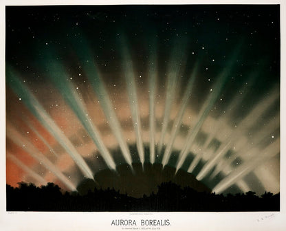 Aurora Borealis Astronomical Illustration