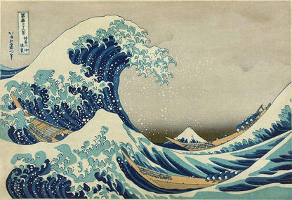 The Great Wave of Kanagawa Hokusai Poster - Kuriosis Vintage Prints